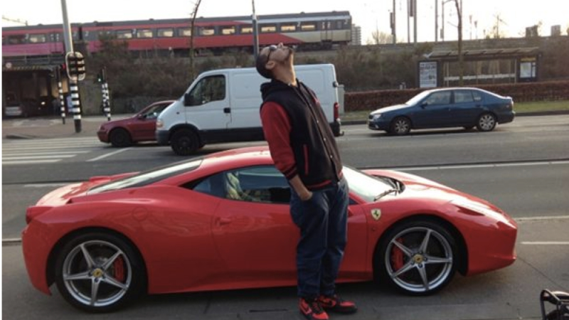 Illustration for article titled Netherlands' DJ Afrojack Learns Why You 'Don't Drive A Ferrari In Shit Weather' (UPDATED)